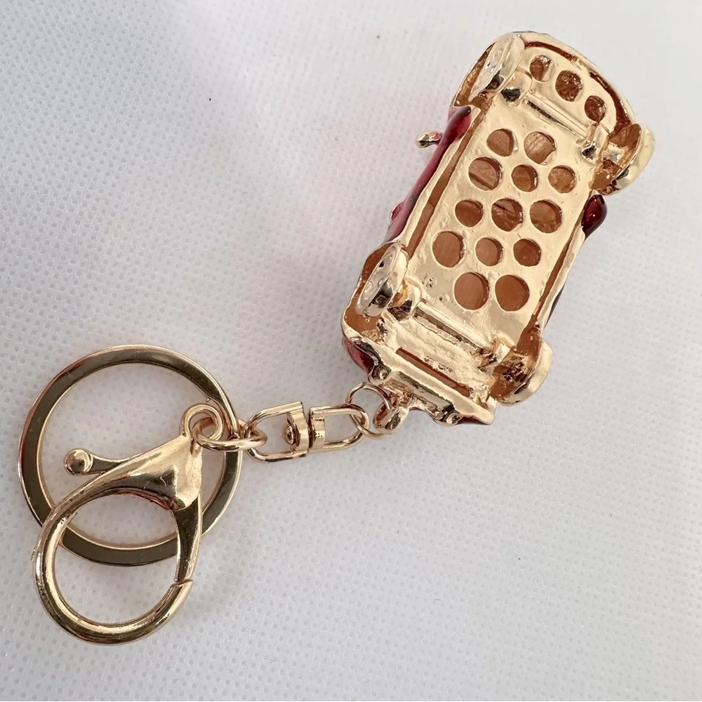 New Red Mini Cooper Car Bag charm keychain